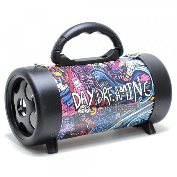 Wholesale Digital Drum Design Bluetooth Wireless Speaker M09 (Graffiti Day Dream)